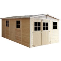 Wooden Garden Shed- Apex Shiplap Wooden Shed 17x11 ft/15m2 - Sheds and Outdoor Storage - Wooden garden storage shed, 17 mm planks - Bike shed, Garden