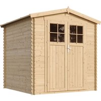 Wooden Garden Shed - H218 x 206 x 216 cm / 3.53 m2 - Sheds and Outdoor Storage - Door with high quality lock, 19 mm planks - Bike shed, Small shed,