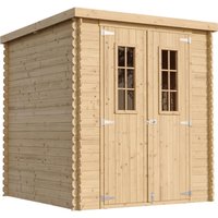 Wooden Garden Shed- 7x7 ft/3,5 m2 - 19 mm planks - Bike shed, Small shed, windows Timbela M309C