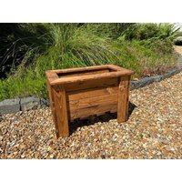 Charles Taylor Trading - Prestbury Raised Rectangular Regular Trough - Timber - L33 x W57 x H42 cm