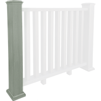 Composite Balustrade Post - Sage Green