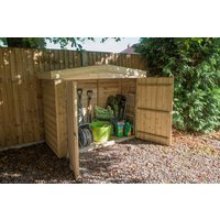 Pressure Treaded Apex Large Outdoor Store - 4and#039;11andquot; x 6and#039;5andquot;