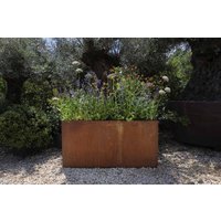 Corten Steel Tall Trough Planter - 900mm x 300mm x 600mm