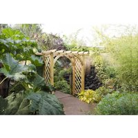 Wooden Garden Arch - Large Ultima Pergola - 2450mm x 2400mm x 1360mm