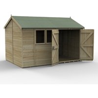 Timberdale 12 x 8 Reverse Dble Dr Shed - Installed