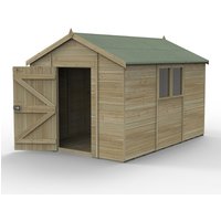 Timberdale 12 x 8 Apex Dble Door Shed - Installed