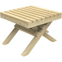 Forest Garden Brown Timber Slatted Table Home Delivery