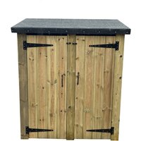 Ascot Garden Tool Storage Shed 120cm wide x 60cm deep by Churnet Valley - DTS01