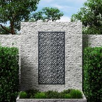 Composite Trellis Garden Screen - Mosaic Anthracite 1800 x 900