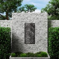 Composite Trellis Garden Screen - Areca Black 1200 x 600