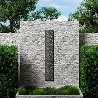 Composite Trellis Garden Screen - Mosaic Black 1800 x 300