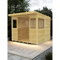 Diy Sheds 8 X 8Ft Bbq/Outdoor Shiplap Pressure Treated Kitchen