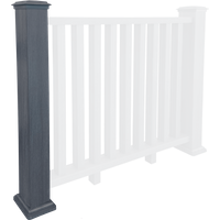 Composite Balustrade Post - Anthracite